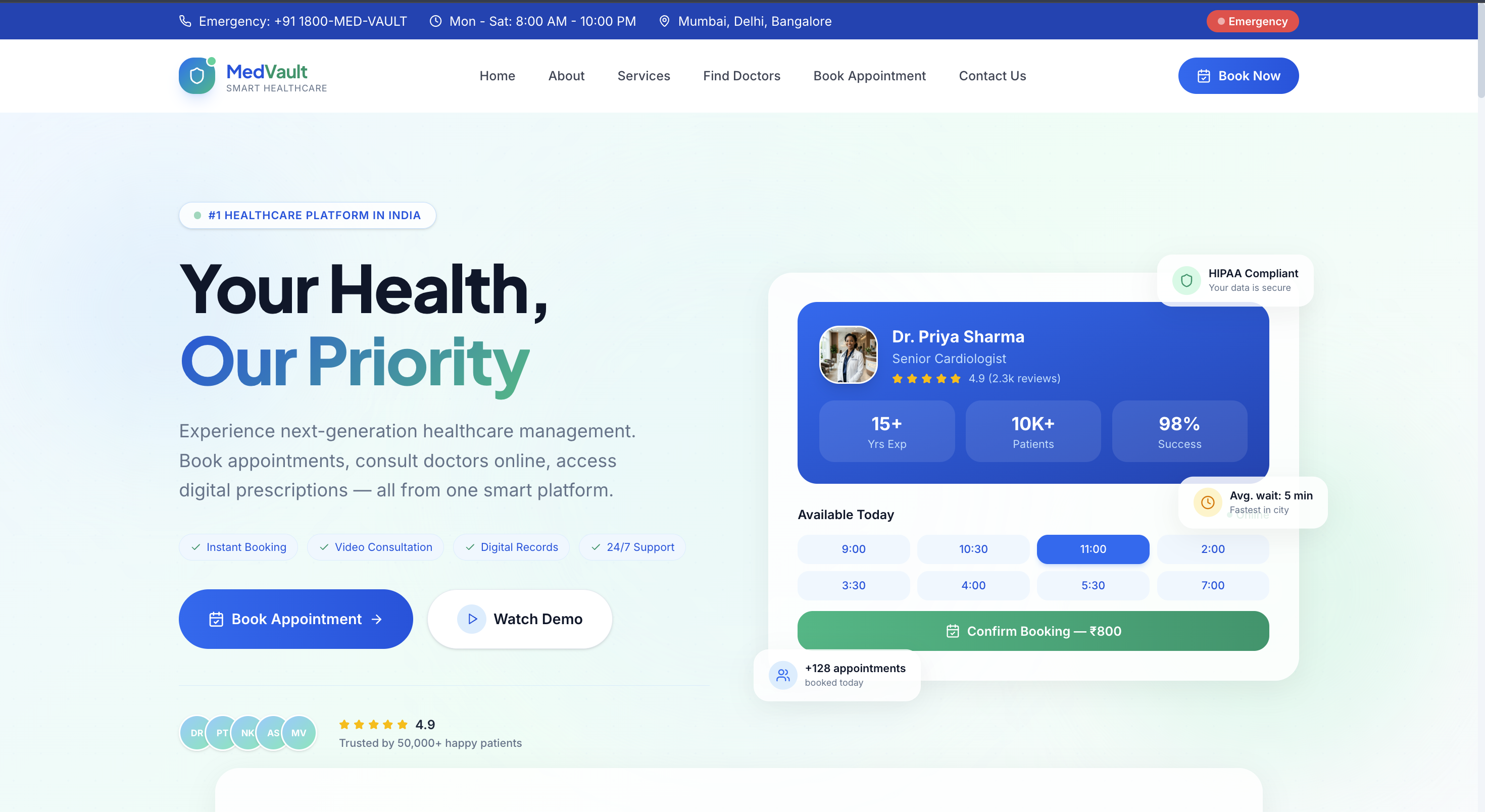 Hospital & Clinic Portal - Preview 1